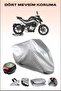 Rear Bag Compatible Motorcycle Canvas for Cfmoto 250Nk, Gray, Safe, Waterproof Durable Fabric