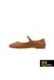 Women's Tan Genuine Leather Shoes 505320101 -1 - 2