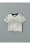 Lcw Kids Black Crew Neck Girls' Crop T-Shirt 2-Piece - 2