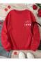Valentine's Day, Lover's Combination, 3 Threads, Love Printed, Comfortable Stylish Sweatshirt, Lightly Stretchy - 2