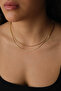 Steel 2-Piece Combination Parrot and Textured Zipper Chain Necklace Minimal Tarnish Resistant 45cm Florya Necklace - 3