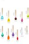 12 Pieces Colorful Heat Resistant Silicone Stand Scoop Set - 2