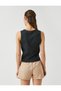 Printed Front Tie Crew Neck Undershirt - 4