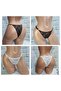 Women's Lace Adjustable Standard Size Black-White 2-Piece Panties Set Xs-S-M-L-Xl - 2