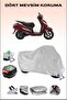 Motorcycle Tarpaulin Compatible with Honda Activa 125 Rear Bag and Lock, Gray, Safe, Waterproof