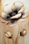 MARVELOUS HOME | CREAM-WHITE FLOWER COMBO | TEMPERED FRAMED GLASS TABLE 2-PIECE VERTICAL - 3