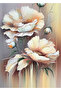 MARVELOUS HOME | CREAM-WHITE FLOWER COMBO | TEMPERED FRAMED GLASS TABLE 2-PIECE VERTICAL - 2