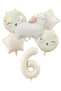 Cute Retro Cat Foil Balloon Cream Starry Cream Age Balloon Birthday Party Set Decoration - 2