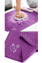 Set of 2 Purple 45x65 Cm Silicone Dough Rolling Mat and Anthracite Silicone Roller - 4