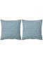 Set of 2 - Cushion Cover Light Blue, Zippered Throw Pillow Cover 50X50 cm