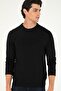 Erkek Bisklet  Yaka Basıc Sweatshirt - 2
