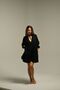 Muslin Bohemian V-Neck Long Sleeve Short Dress - 2