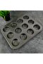 12 Pack Fireproof Nonstick Cake Molds - Cupcake, Mini Cheesecake, Pie and Muffin - 5