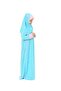 Girl's Prayer Dress with Star Pattern and Cuffed Sleeves - 4