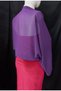 Amylee chiffon sleeve shawl purple - 6