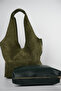 Suede Leather Women's Shoulder Bag - Puppy Bag - 5