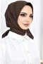 Women's Hijab Practical Bamboo Cashmere Scarf Bitter Brown