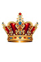 King Crown Sticker Car, Motorcycle, Helmet, Laptop, Glass Sticker 14X11Cm