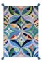 Musé Geometric Pattern Pastel Colored Woven Base Decorative Living Room Carpet 709