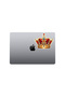 King Crown Sticker Car, Motorcycle, Helmet, Laptop, Glass Sticker 14X11Cm - 4
