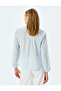 Long Sleeve Light Blue Women's Shirt 5Sak60058Uw - 4