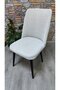 Large Oval Chair Cover Jacquard Fabric - 4