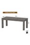 8-Seater Wooden Dining Table for Kitchen, 180cm, Grey Brown Whiteriver Oak Finish - 5