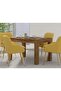 4-Seater Wooden Dining Table for Kitchen, 120cm, Dark Hunton Oak Finish - 2