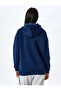 Raised Hooded College Printed Oversize Sweatshirt - 4
