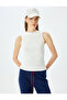Slim Fit Stand Collar Sleeveless Basic Tanktop - 3