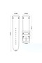 R4102W Leather Strap - Navy Blue - White - 22mm - 5