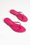 Jelly Women's Comfortable Stylish Flip-Flops Summer Pool Sea Beach Slippers Fuchsia Patent Leather
