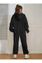 Women's One Printed Sweatshirt Tracksuit Bottom Top Set - 3