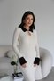 Polo Neck Button Detailed Ribbed Bodycon Midi Knitted Knitwear Dress - 2