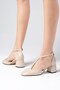 Emma Skin Color Thick Heeled Women's Shoes - 4