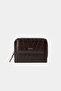 3802 Model Genuine Leather Women's Wallet - Croco Brown - 3