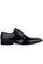 1001 Genuine Leather Men's Classic Shoes Black Patent Leather - 2