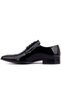1001 Genuine Leather Men's Classic Shoes Black Patent Leather - 3