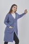 Women's Seasonal Long Knitwear Buttoned Stretchy Cardigan with Pockets - 6