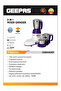 3-in-1 Mixer Grinder - Stainless Steel Jars & Blades - 750W powerful motor - 3 Speed - 7