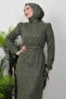 Semira Stone Evening Dress Khaki - 5