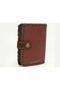 Owl Figured Small Wallet Ethnic Bohemian Retro Style - Claret Red - 5