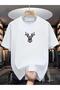 Deer Printed Oversize T-Shirt