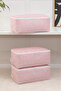 3-piece leaf powder patterned under base sweater quilt blanket clothes garment bag / 52x28x21