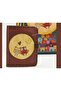 Owl Figured Small Wallet Ethnic Bohemian Retro Style - Claret Red - 4