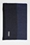 Men's Dark Navy Blue Plain Kaşkol 1067245108_200 - 3