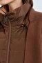 Hooded Goose down Vest Brown - 7