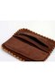 Large Wallet with Owl Figure Ethnic Bohemian Retro Vintage Style - Taba - 7