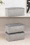 3-Piece Home Sweet Home Printed Gray under Base Sweater Pique Blanket Clothes Outfit Cover / 52X28X21