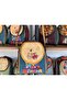 Small Postman Shoulder Bag with Owl Figure Ethnic Bohemian Style - Brown - 2